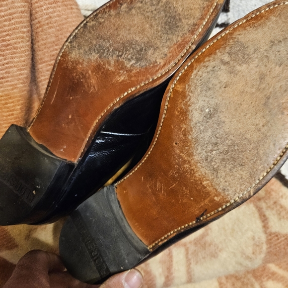 Men's Black Slip on Tassel Top Dress shoe - Picture 5 of 6